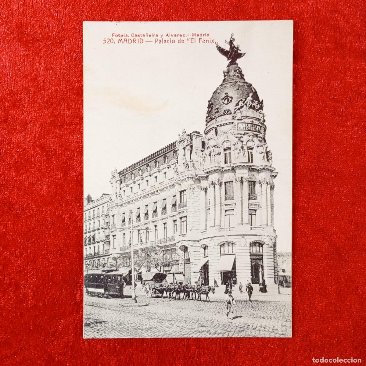 Postales: POSTAL - MADRID - PALACIO DE EL F&Eacute;NIX - CASTA&Ntilde;EIRA Y ALVAREZ - 520 - RAR&Iacute;SIMA / 2373