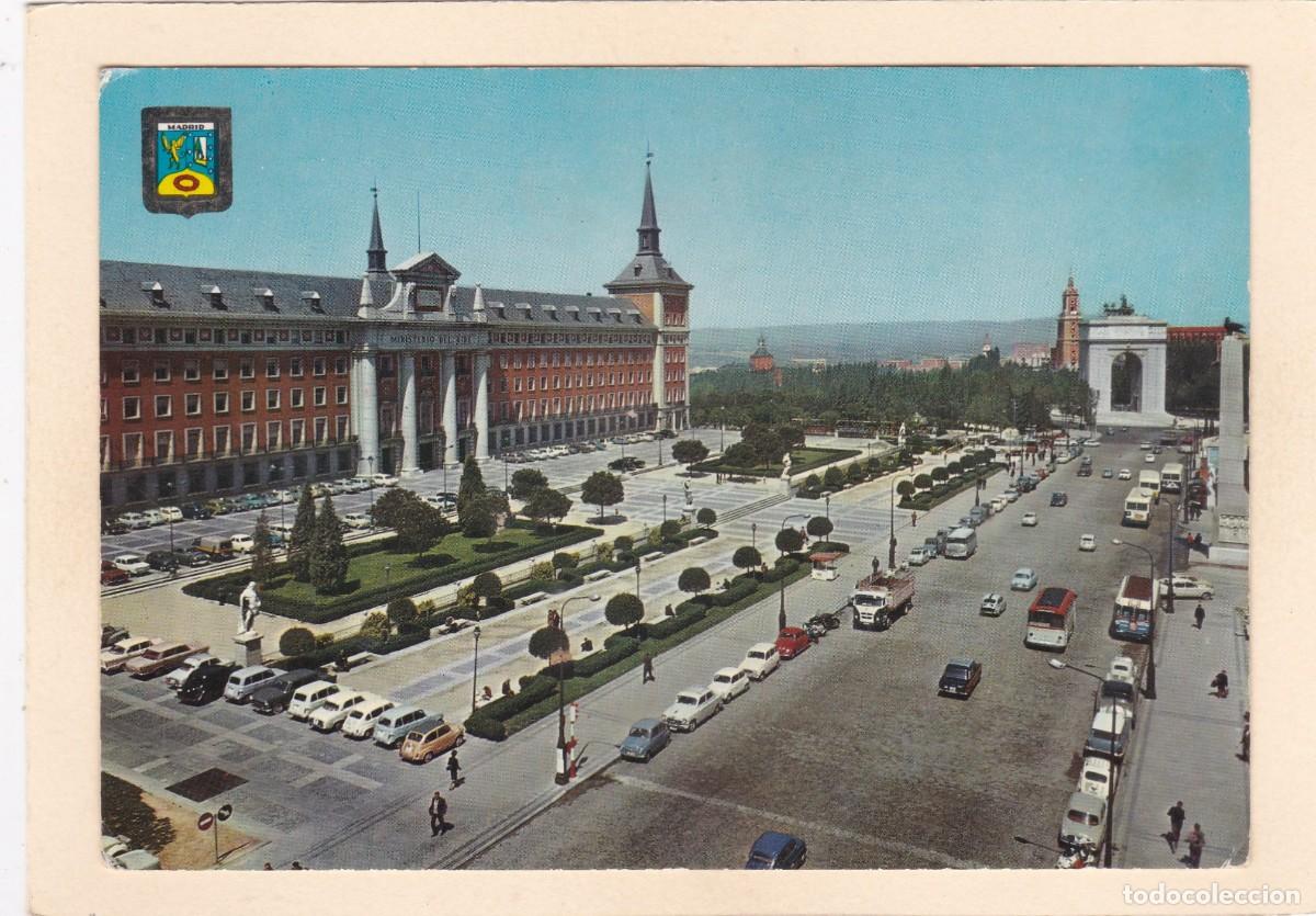 Postales: MADRID. MINISTERIO DEL AIRE Y ARCO DEL TRIUNFO (1966)