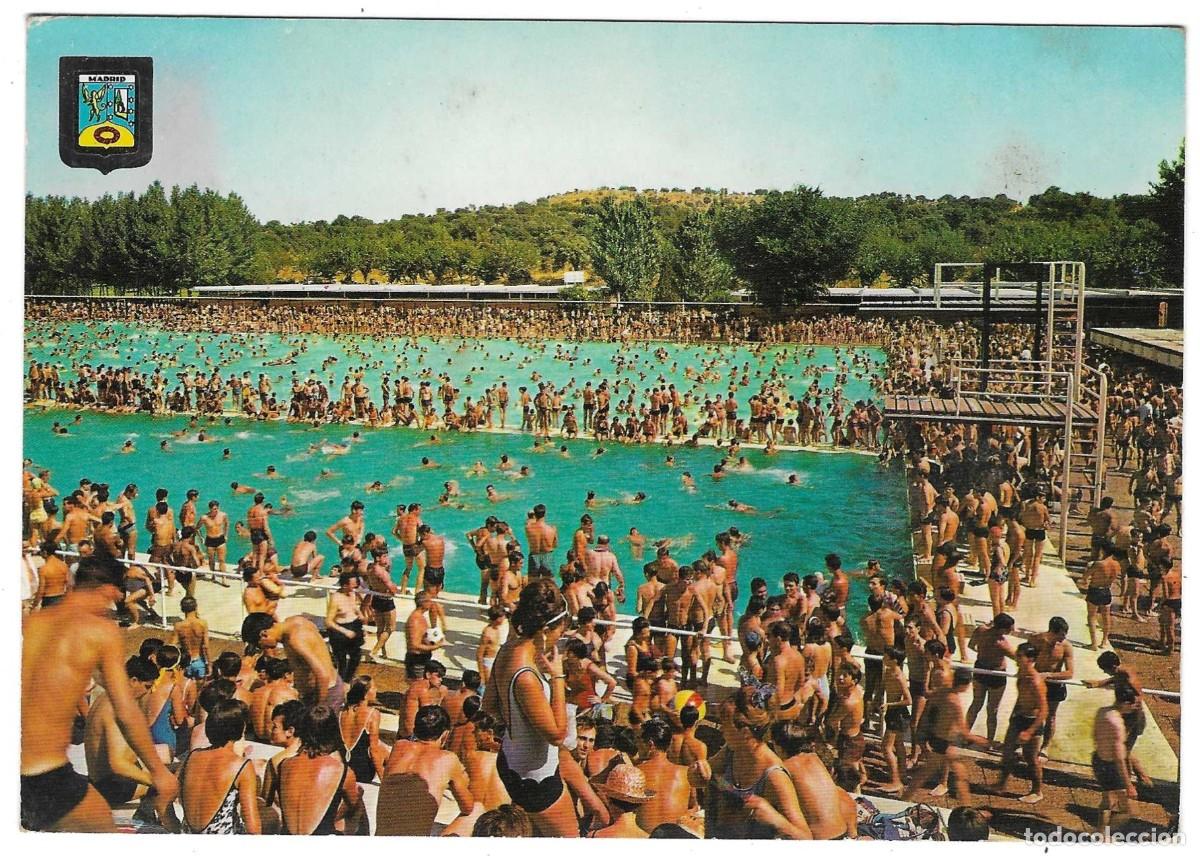 Postales: Postal Madrid. Piscina del Parque Sindical. ref. 7-madrid167