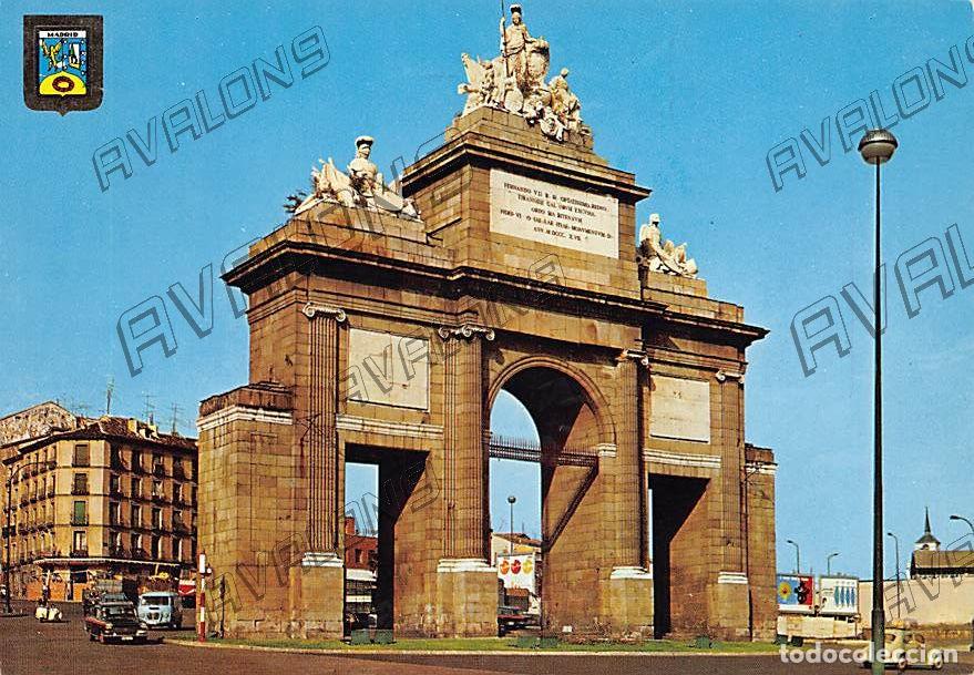 Postales: Puerta de Toledo (Madrid) - A&ntilde;os 60 - Escrita