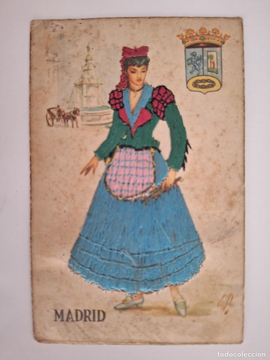 Postales: ANTIGUA POSTAL MADRID BORDADA A MANO POSTALES P. ESPERON RV 2929