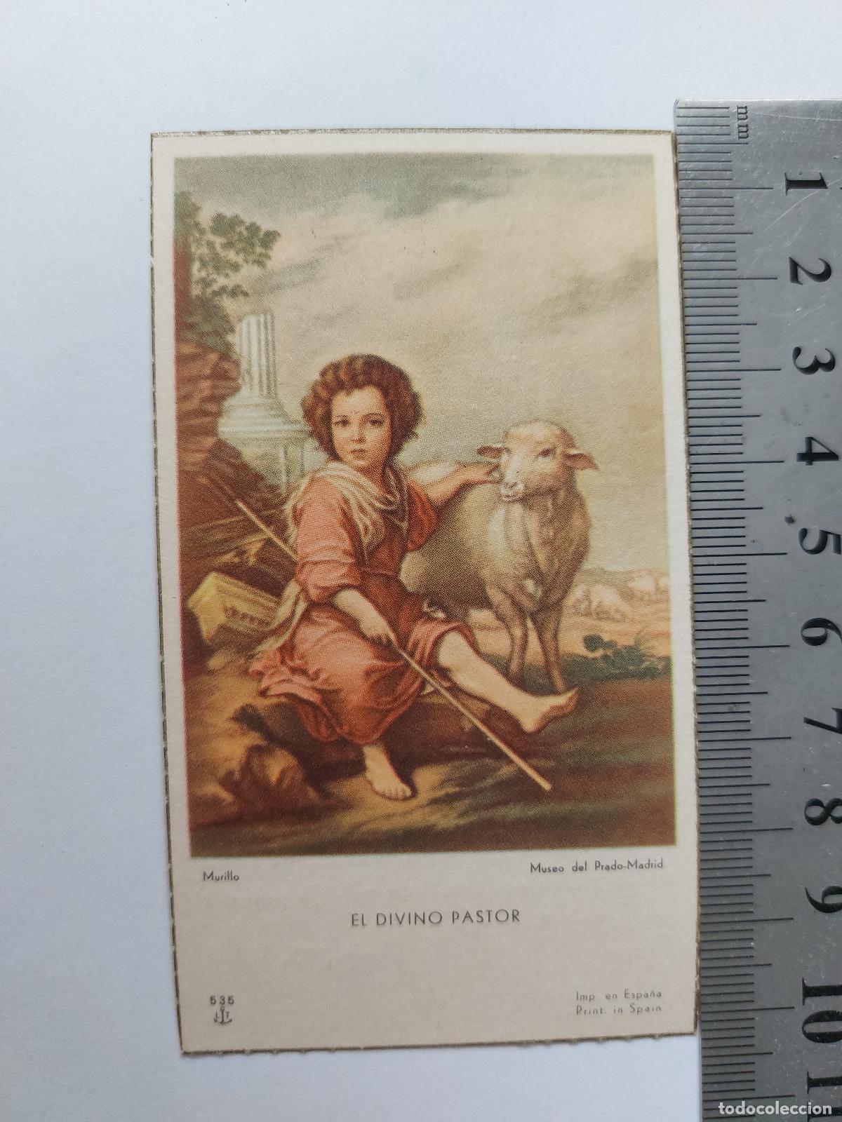 Postales: Estampa religiosa El Divino Pastor de Murillo