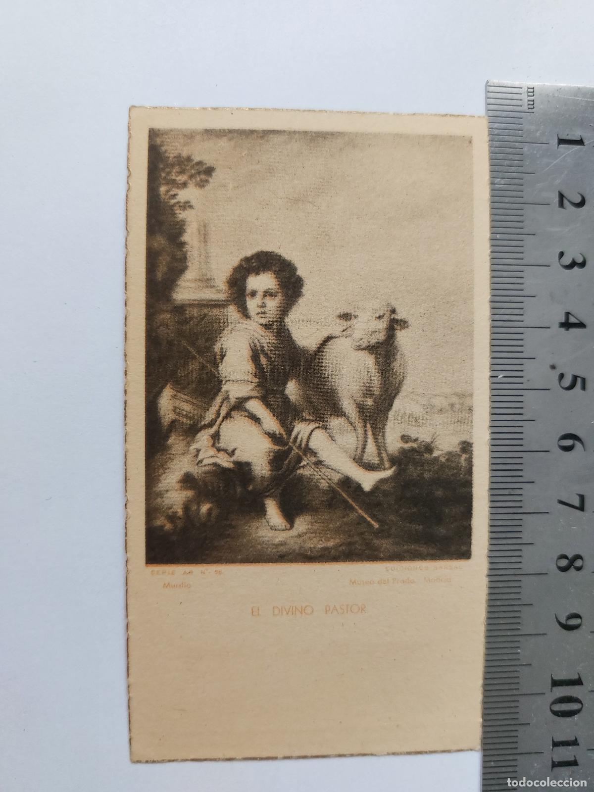 Postales: Estampa de El Divino Pastor de Murillo Museo del Prado
