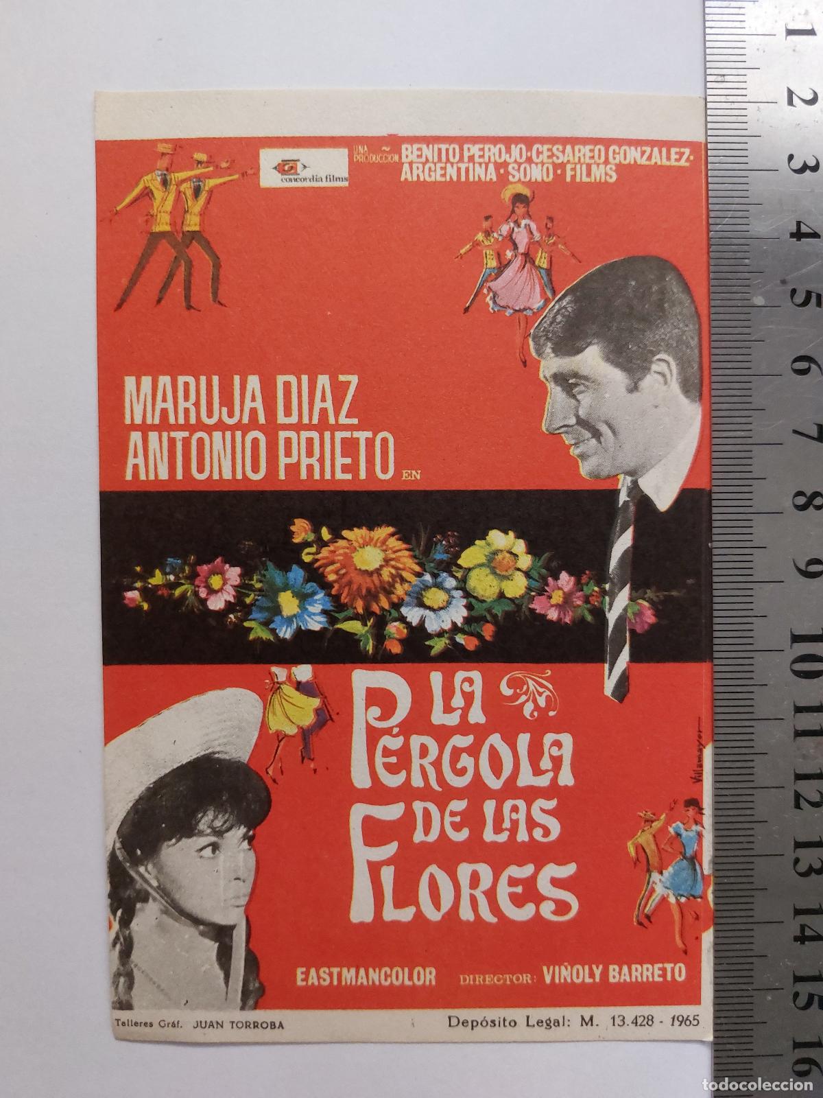 Postales: Estampa de la pelicula La Pergola de las Flores con Maruja Diaz