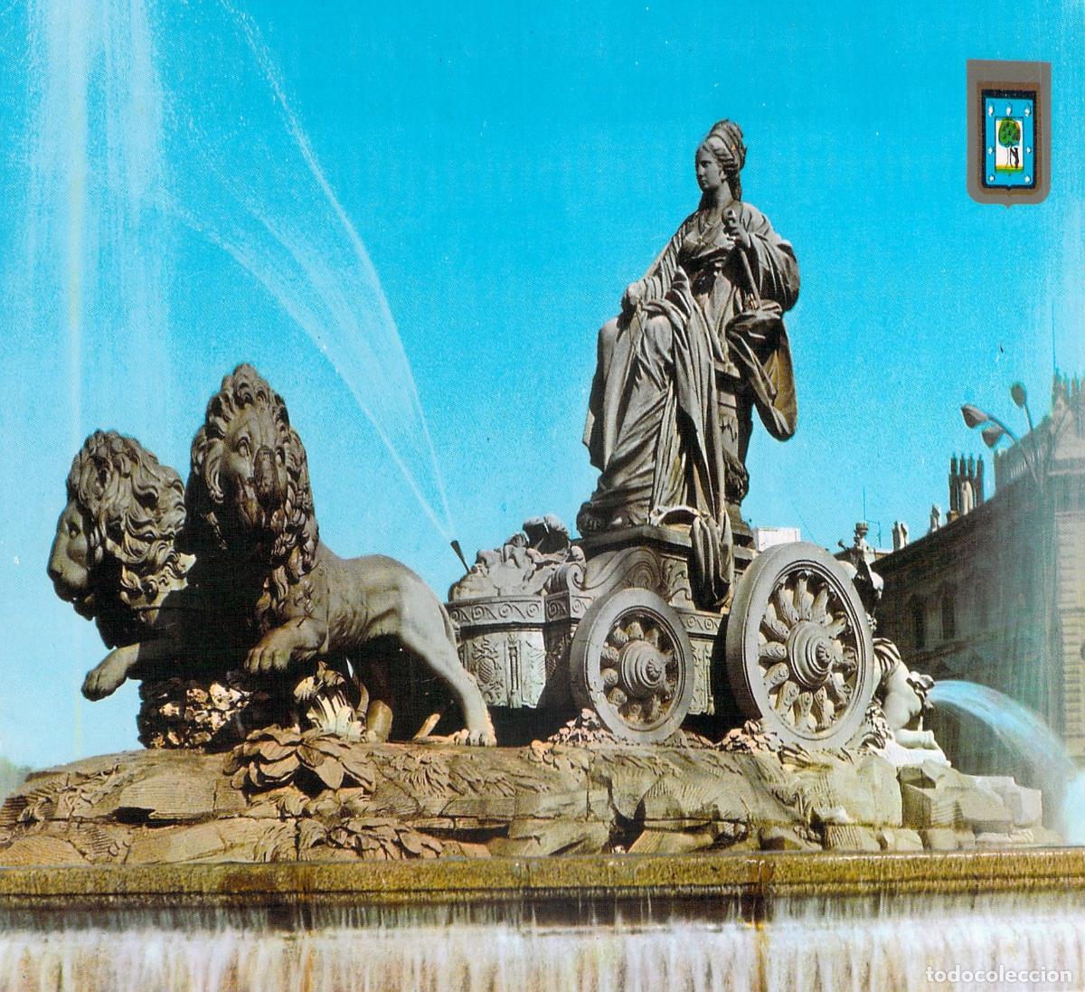 Postales: Postal de la Fuente de Cibeles en Madrid