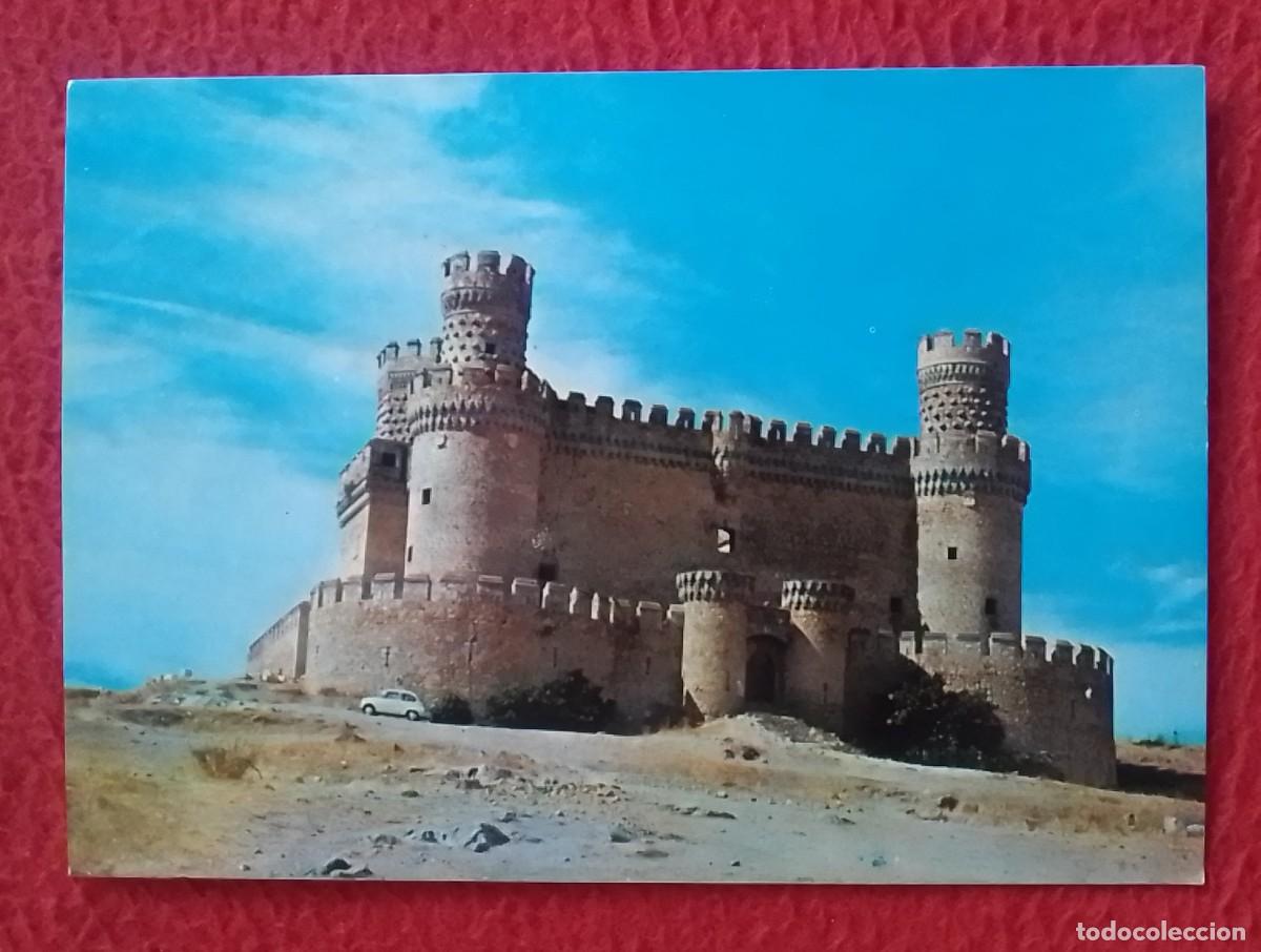 Postales: ANTIGUA POSTAL POST CARD CASTILLO DE MANZANARES EL REAL MADRID SPAIN PUBLICIDAD MODERIN ACNE UPJOHN.