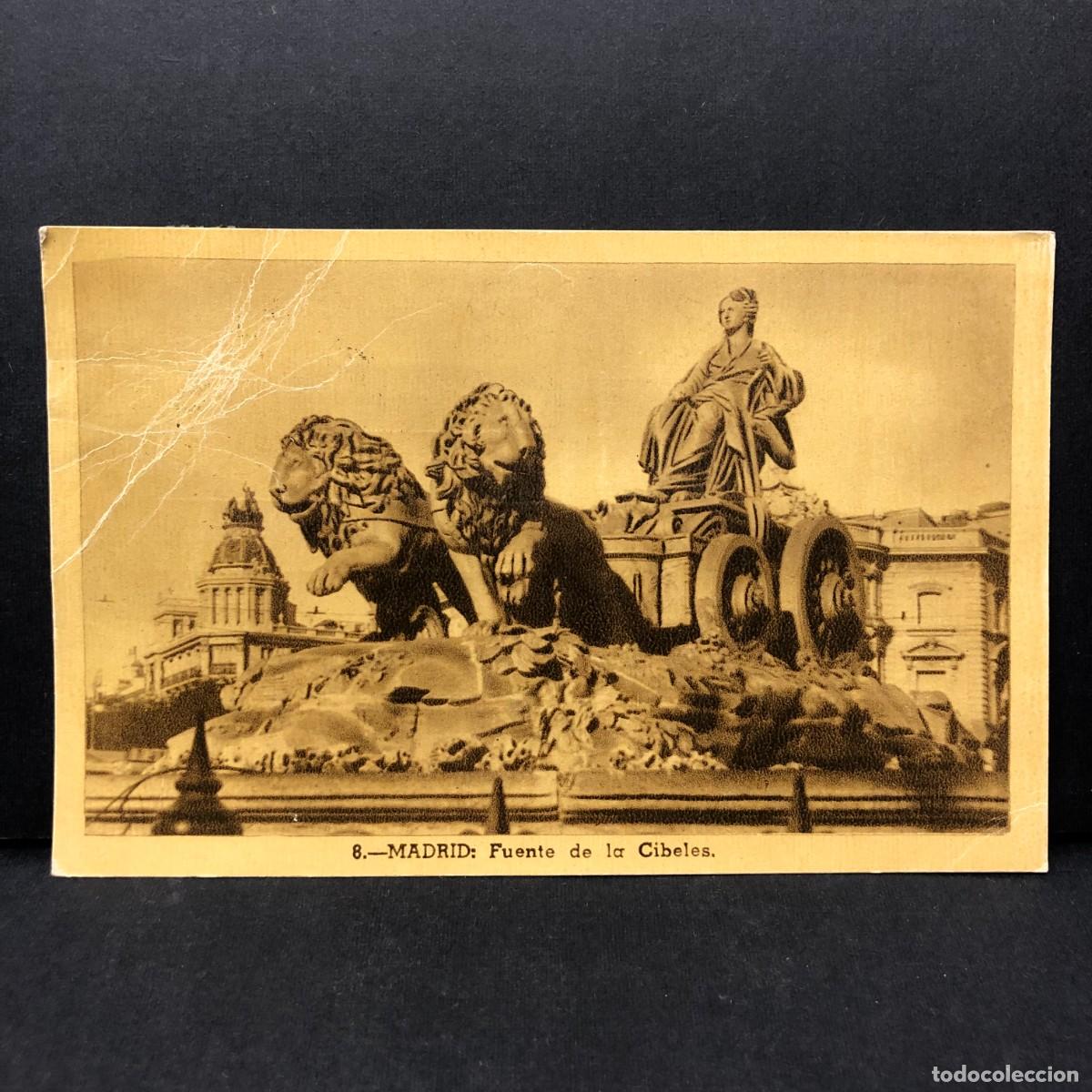 Postales: MADRID - FUENTE DE LA CIBELES - 8 - HELIOTIPIA ART&Iacute;STICA ESPA&Ntilde;OLA - POSTAL / 3336