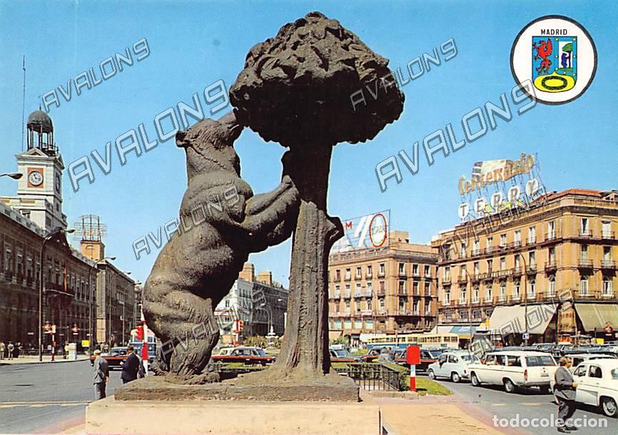 Postales: Monumento al Oso y el Madro&ntilde;o en la Puerta del Sol (Madrid) - Sin Circular - A&ntilde;os 60
