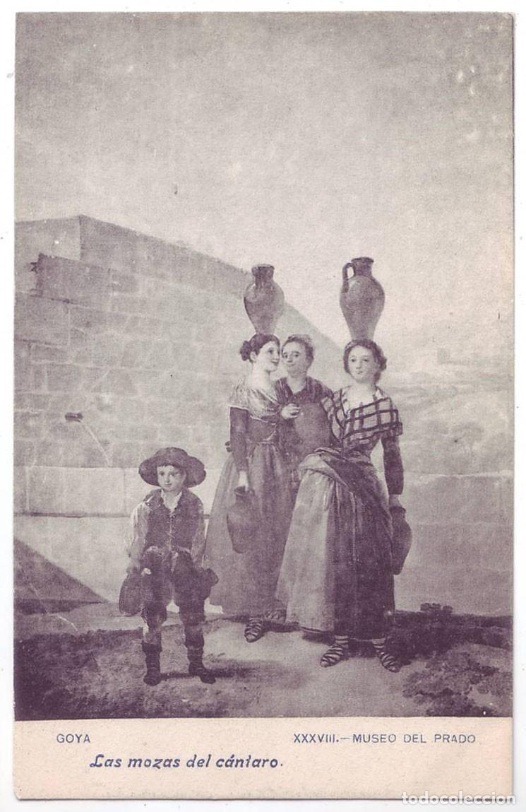 Postales: Madrid: Museo del Prado. Goya. Las Mozas del C&aacute;ntaro. J. Lacoste. No circulada (A&ntilde;os 10)