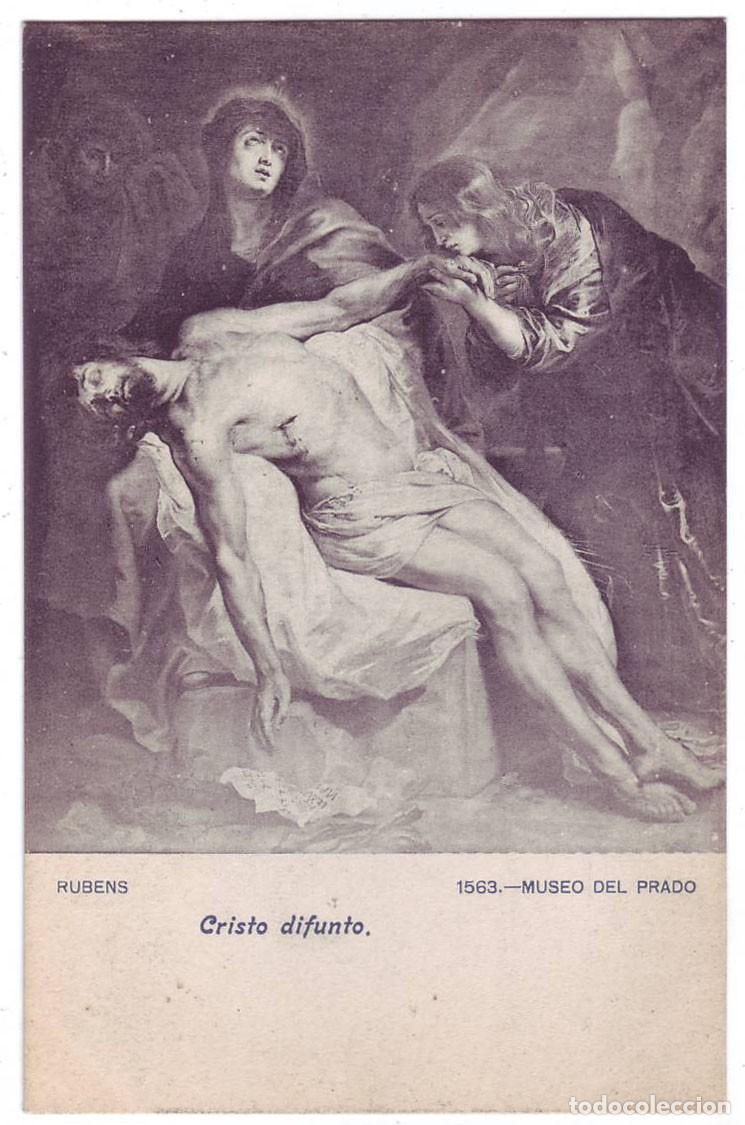 Postales: Madrid: Museo del Prado. Rubens. Cristo difunto. Fot. Lacoste. No circulada (A&ntilde;os 10)