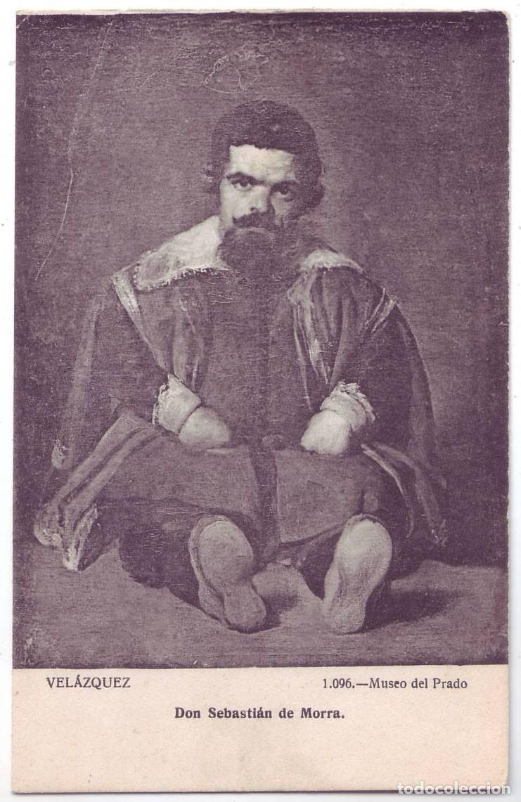 Postales: Madrid: Museo del Prado. Vel&aacute;zquez. Don Sebasti&aacute;n de Morra. J. Lacoste. No circulada (A&ntilde;os 10)