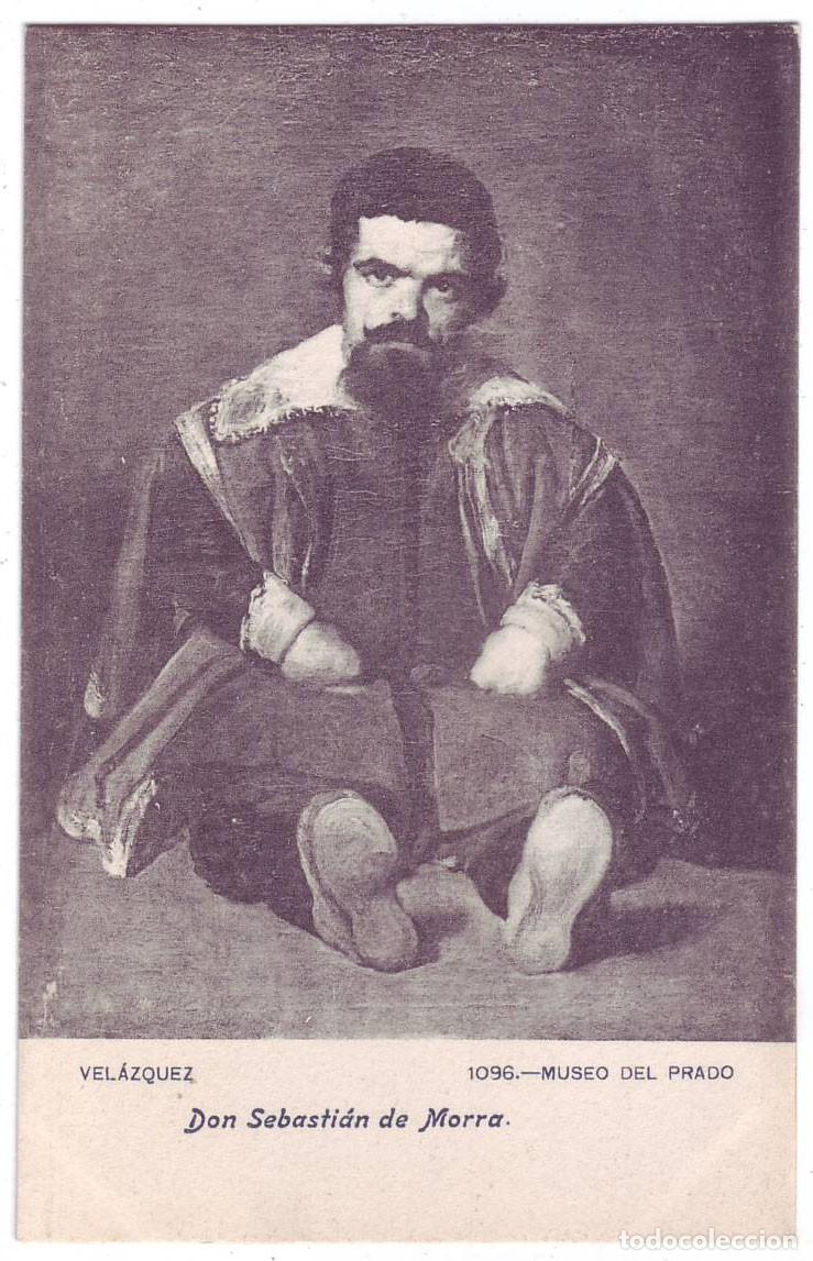 Postales: Madrid: Museo del Prado. Vel&aacute;zquez. Don Sebasti&aacute;n de Morra. J. Lacoste. No circulada (A&ntilde;os 10)