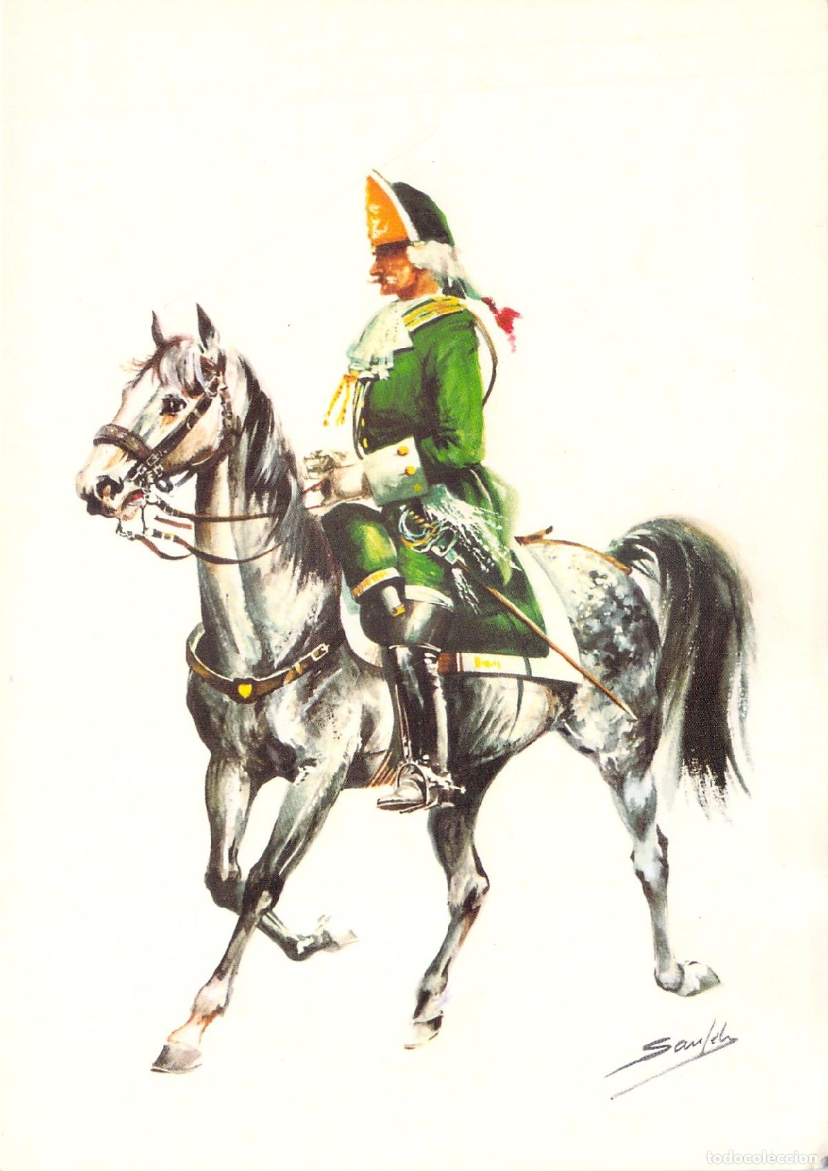 Postales: Postal de Capit&aacute;n del Tercio de Dragones del Ej&eacute;rcito Espa&ntilde;ol