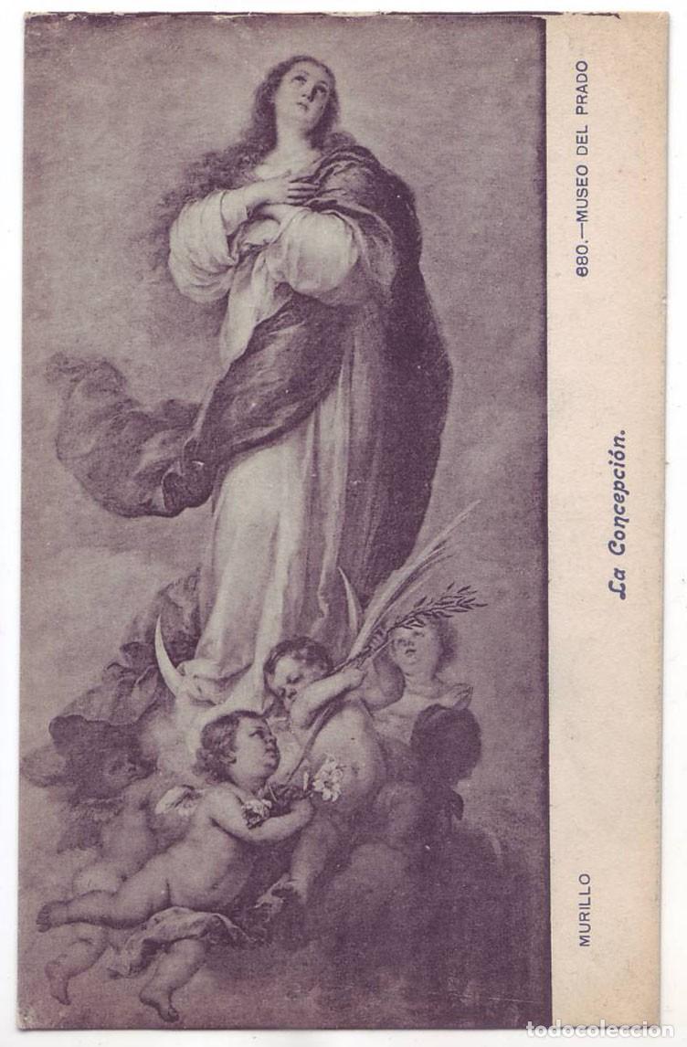 Postales: Madrid: Museo del Prado. Murillo. La Concepci&oacute;n. Fot. Lacoste. No circulada (A&ntilde;os 10)