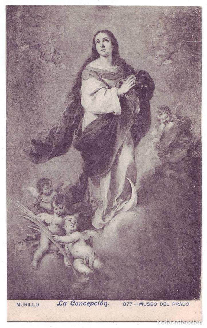 Postales: Madrid: Museo del Prado. Murillo. La Concepci&oacute;n. Fot. Lacoste. No circulada (A&ntilde;os 10)