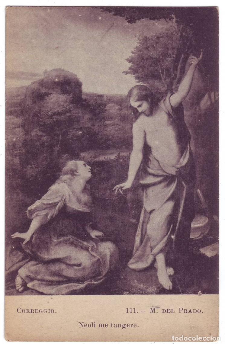 Postales: Madrid: Museo del Prado. Correggio. Neoli me tangere. Fot. Lacoste. No circulada (A&ntilde;os 10)