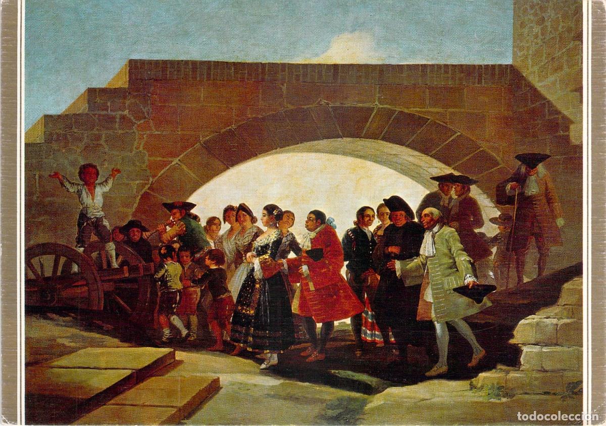 Postales: Postal de arte La Boda de Francisco de Goya Museo del Prado