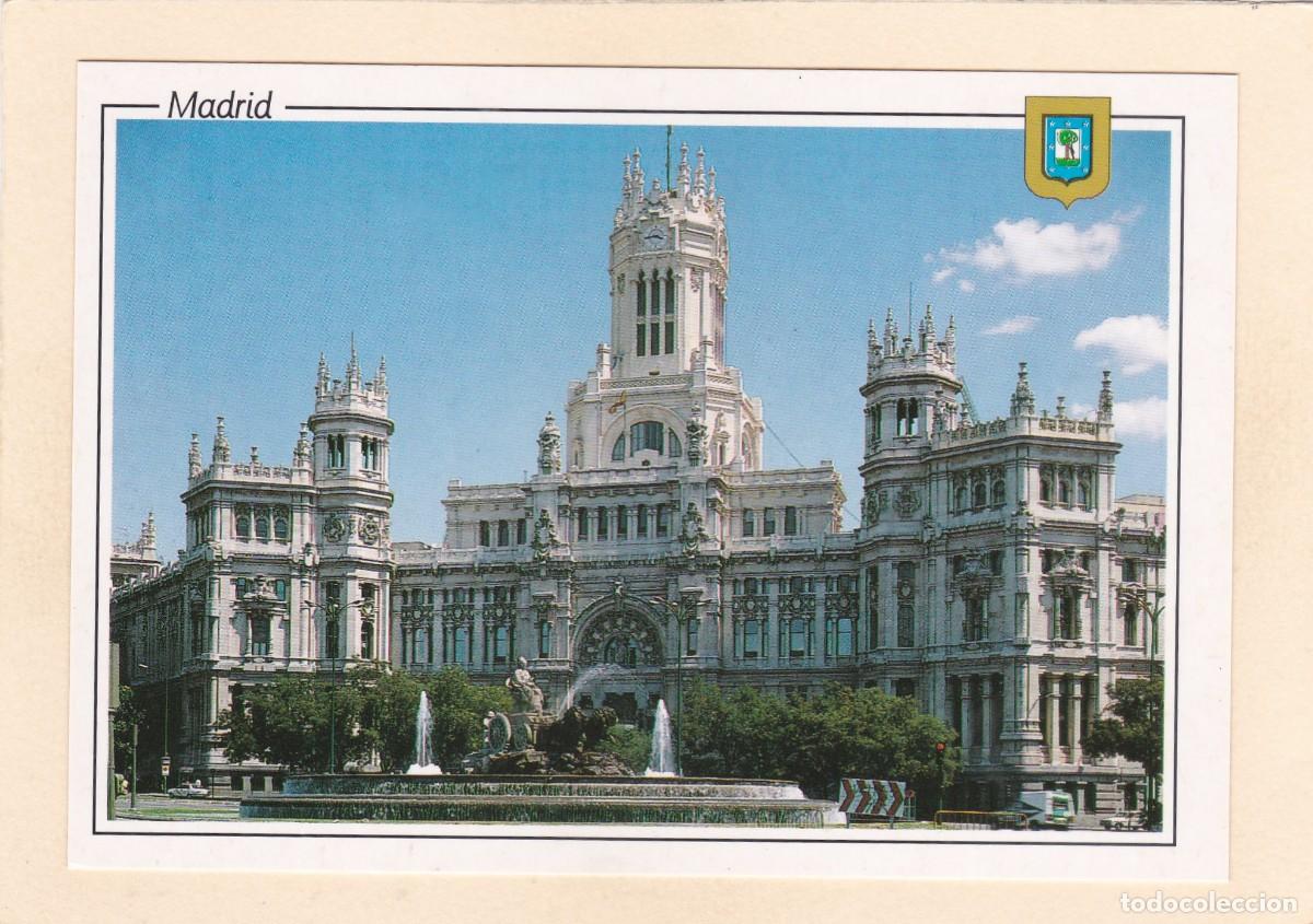 Postales: MADRID. PLAZA CIBELES Y PALACIO COMUNICACIONES (1988)