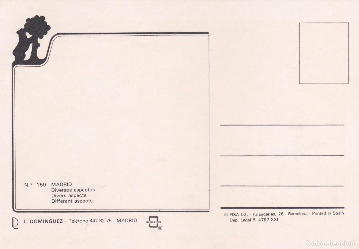 Postales: MADRID. DIVERSOS ASPECTOS (1978) - Foto 2