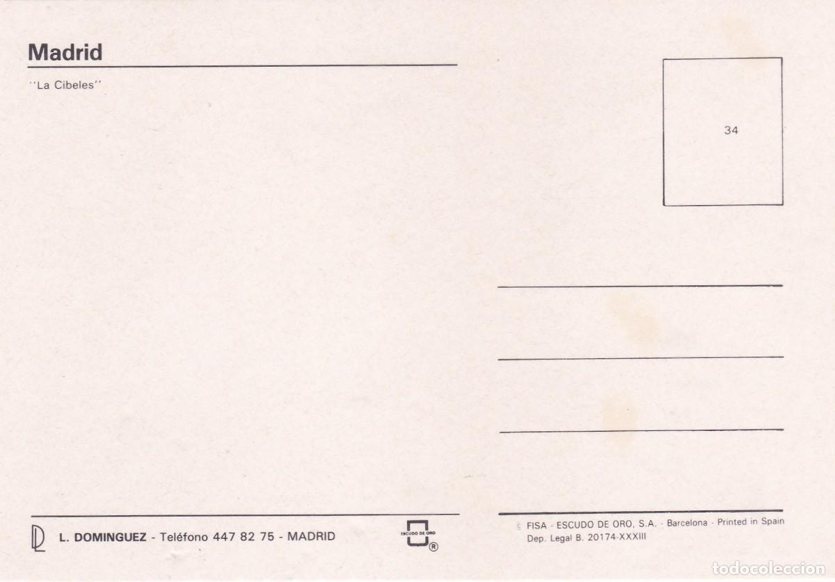 Postales: MADRID. &rdquo;LA CIBELES&rdquo; (1990) - Foto 2