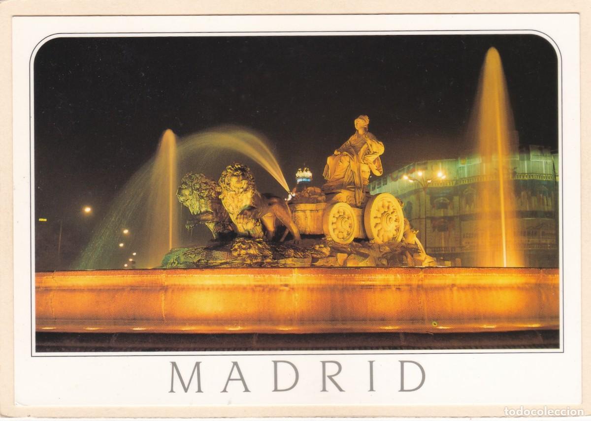 Postales: MADRID. FUENTE DE LA CIBELES. VISTA NOCTURNA (1990)