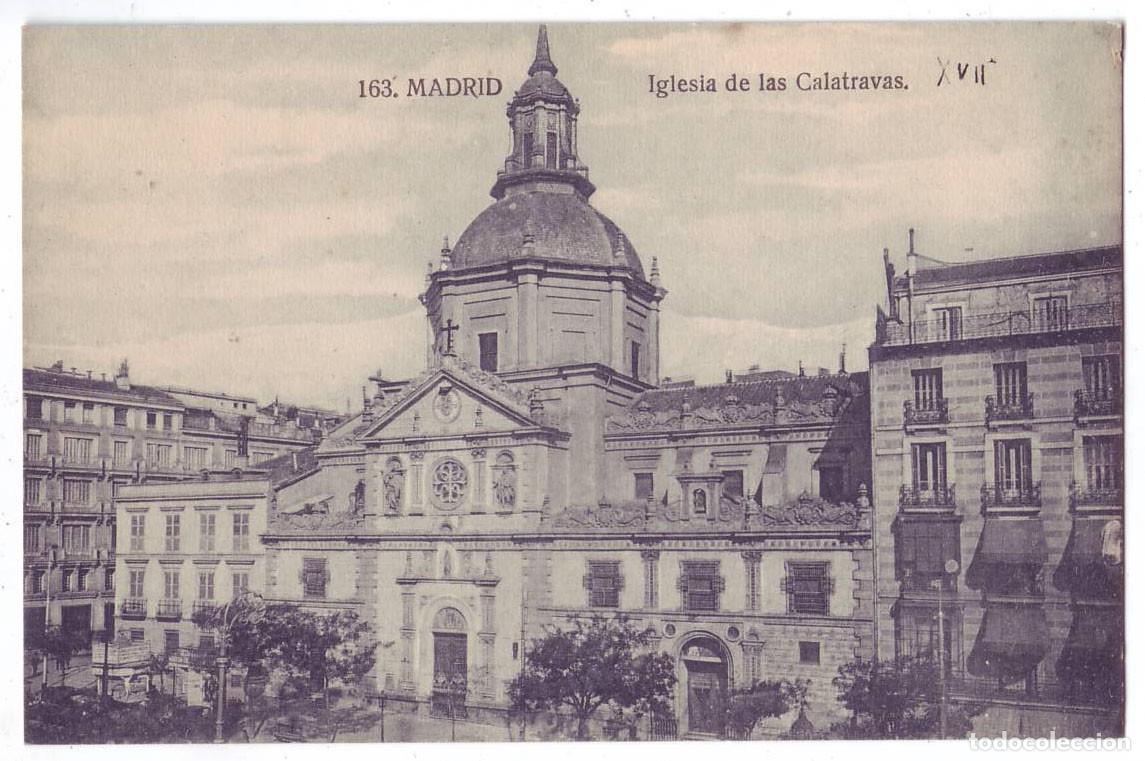 Postales: Madrid: Iglesia de las Calatravas. Grafos. No circulada (A&ntilde;os 20)