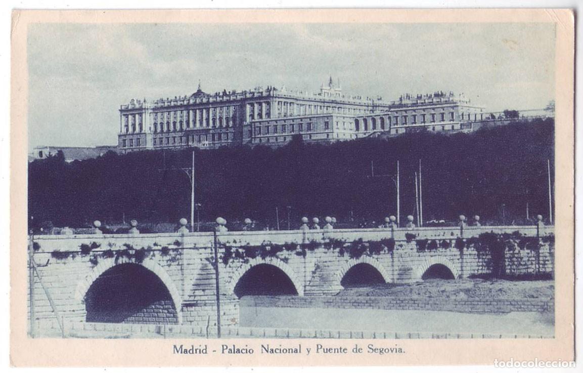 Postales: Madrid: Palacio Nacional y Puente de Segovia. Kallmeyer y Gautier. Escrita / No circulada (A&ntilde;os 10)