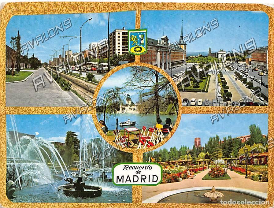 Postales: Recuerdo de Madrid - Escrita - A&ntilde;os 60