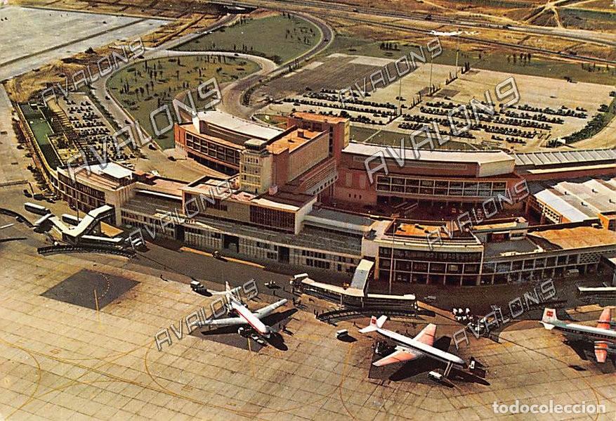 Postales: Aeropuerto de Barajas (Madrid) - Circulada con sello - 1969