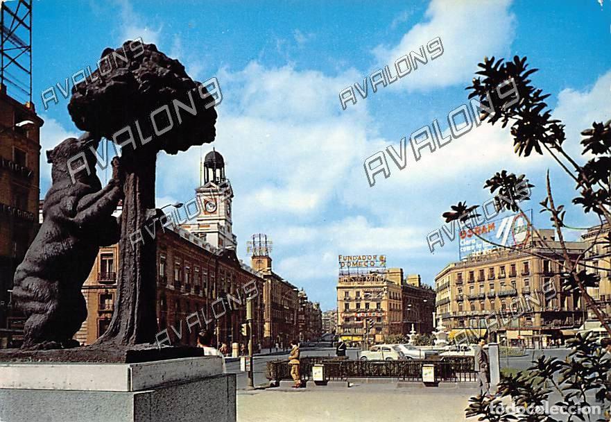 Postales: Puerta del Sol (Madrid) - Sin Circular - a&ntilde;os 60