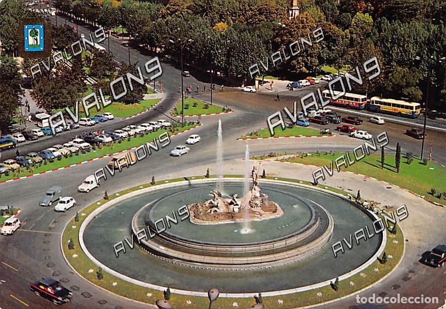 Postales: Fuente de Neptuno (Madrid) - Sin Circular - a&ntilde;os 60