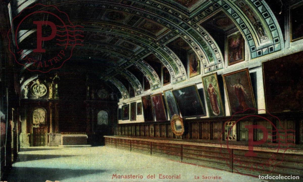 Postales: MADRID. MONASTERIO DEL ESCORIAL. LA SACRISTIA.