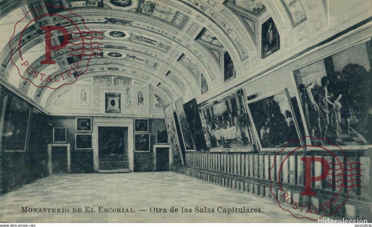 Postais: MADRID. EL ESCORIAL UNA DE LAS SALAS CAPITULARES