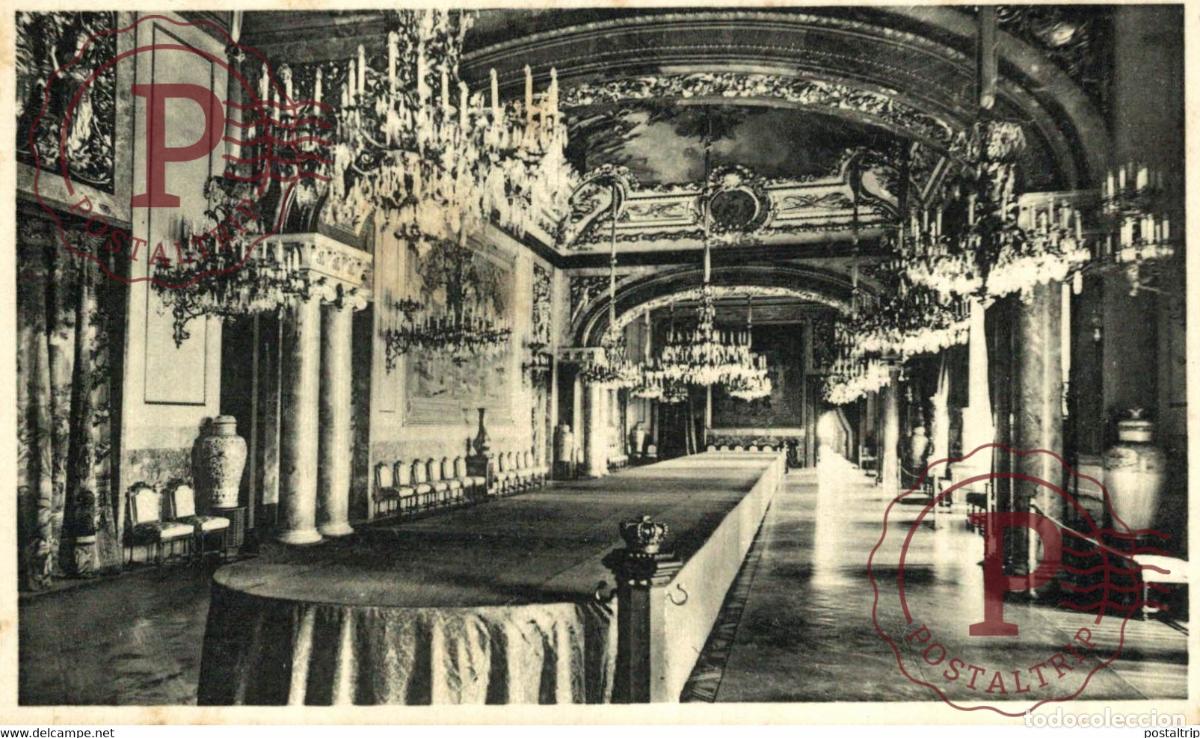 Postais: MADRID. PALACIO NACIONAL COMEDOR DE GALA