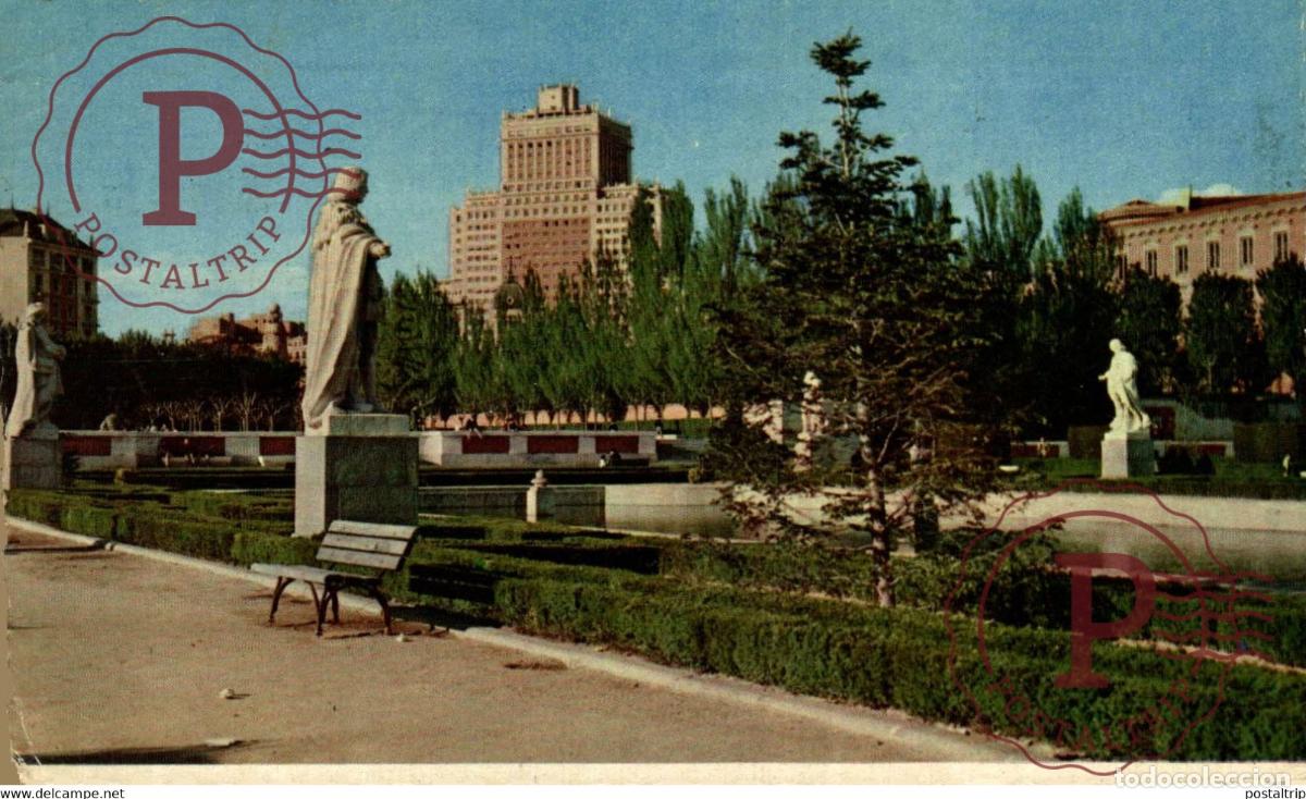 Postkarten: MADRID. JARDINES DE SABATINI