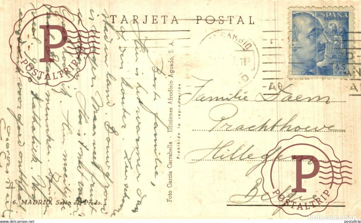 Postales: MADRID. SALON DEL PRADO - Foto 2