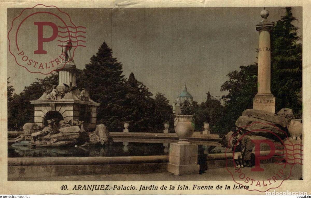 Postkarten: MADRID. PALACIO JARDIN DE LA ISLA FUENTE DE LA ISLETA