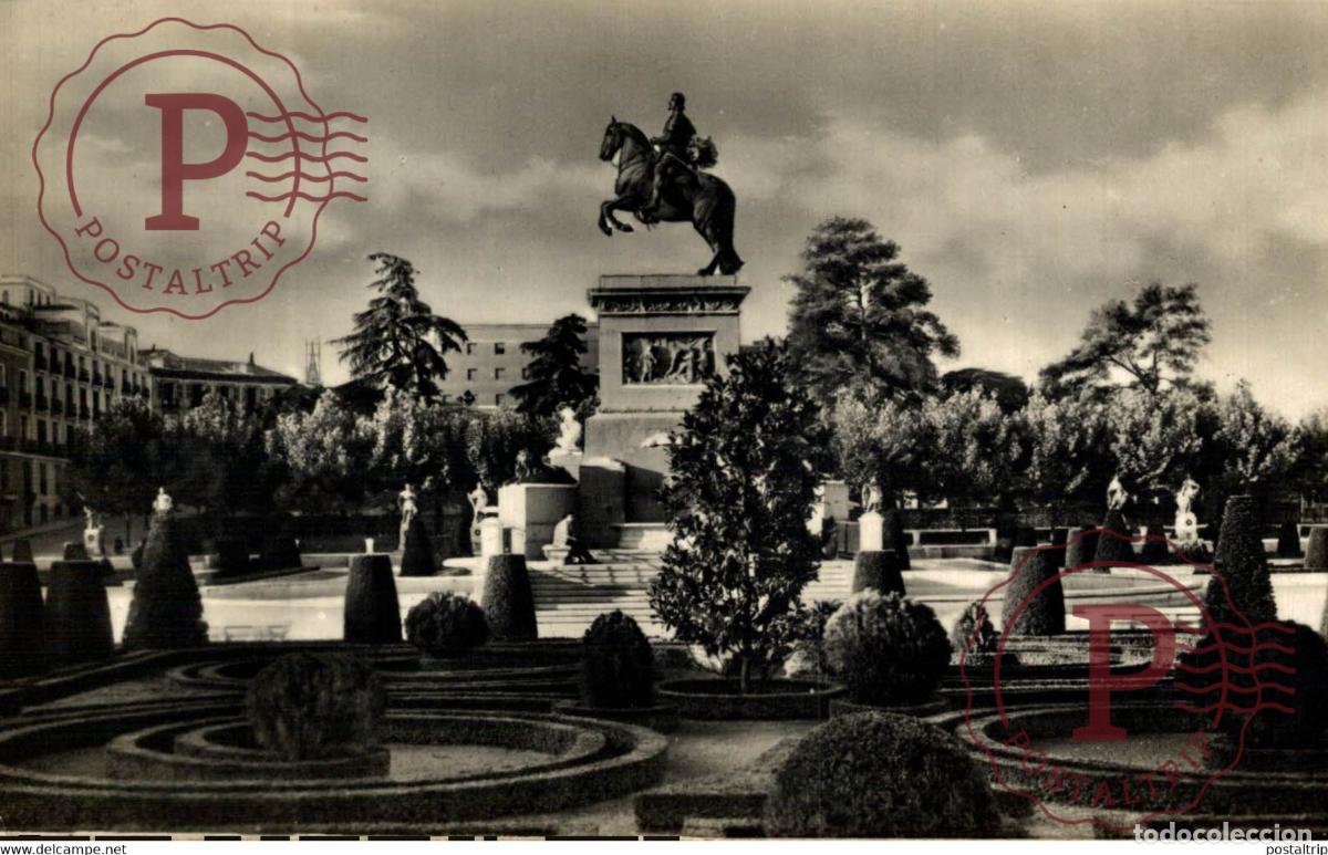 Postales: MADRID. PLAZA DEORIENTE MONUMENTO A FELIPE IV