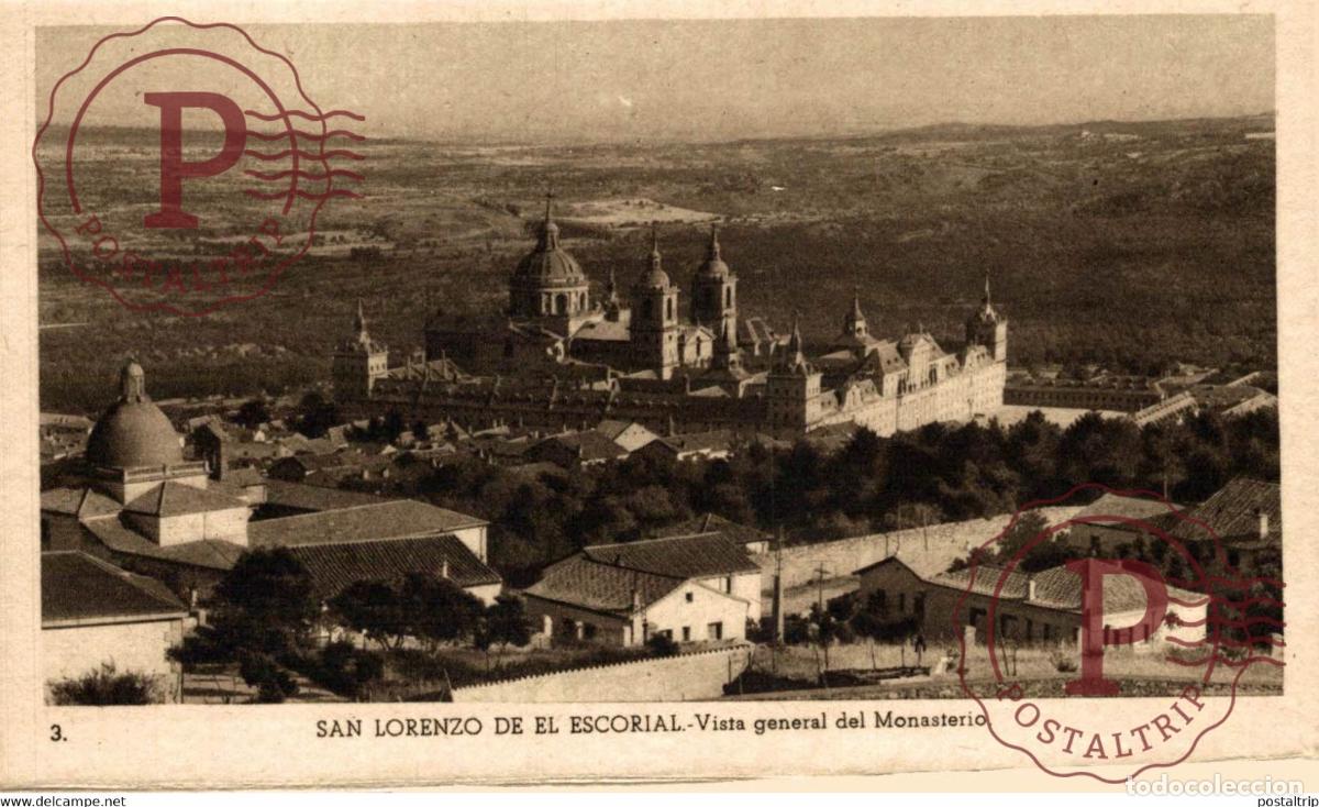 Postales: MADRID. SAN LORENZO DE EL ESCORIAL VISTA GENERAL DEL MONASTERIO