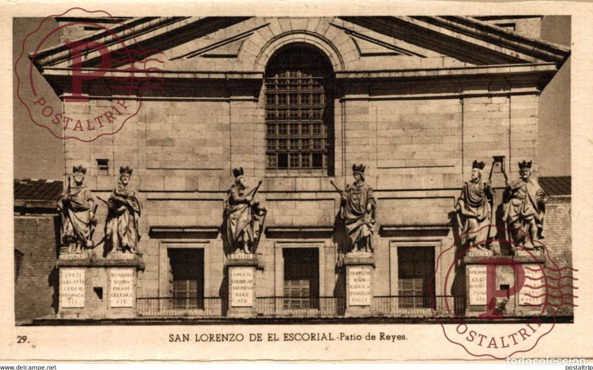 Postales: MADRID. SAN LORENZO DE EL ESCORIAL PATIO DE REYES