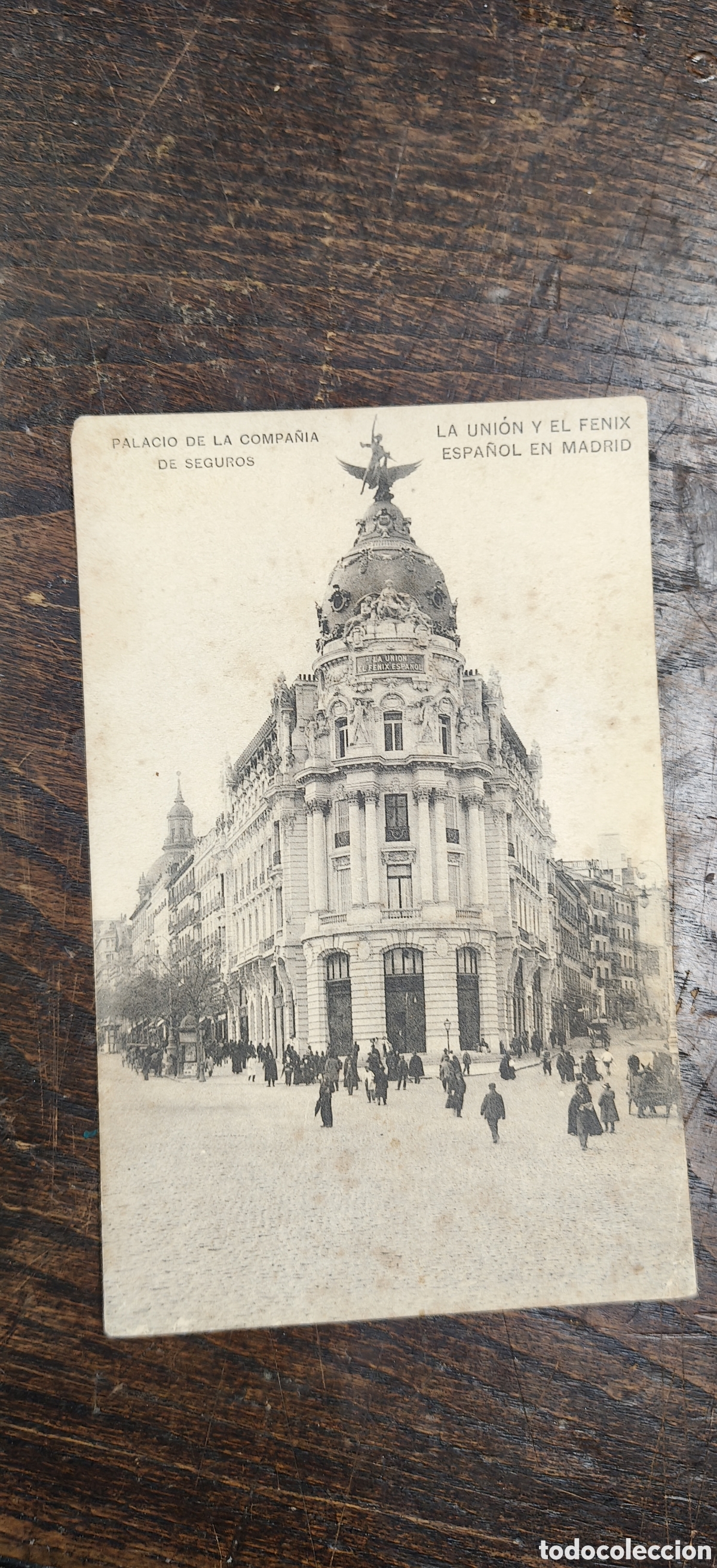 Postales: Antigua Postal Madrid - Palacio de La Uni&oacute;n y el F&eacute;nix Espa&ntilde;ol (Edificio Metr&oacute;polis)Escrita a&ntilde;o 1925