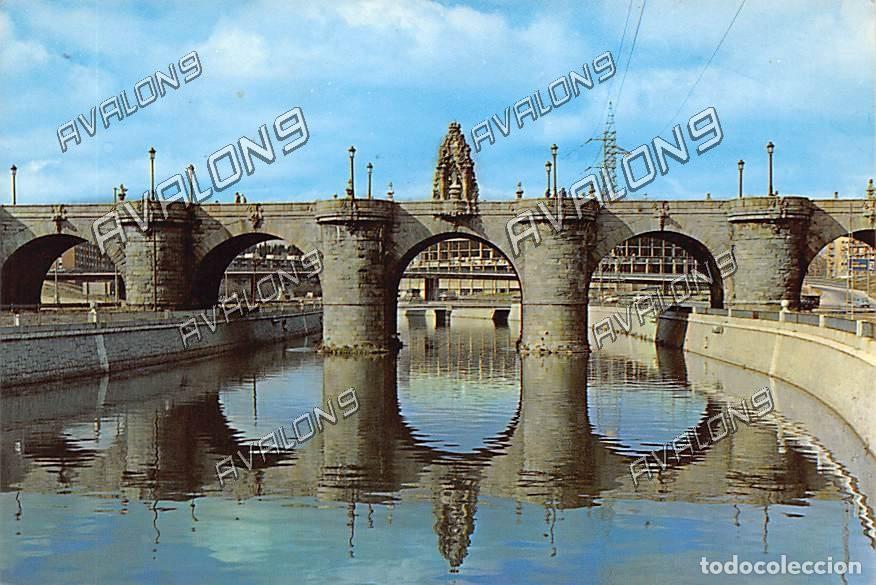 Postales: Puente de Toledo sobre el r&iacute;o Manzanares (Madrid) - Sin Circular - A&ntilde;os 60 o 70