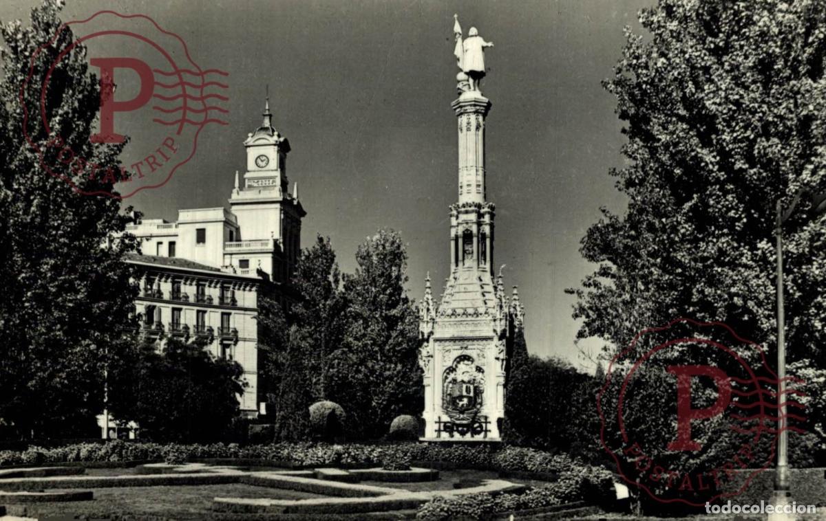 Postkarten: MADRID. PLAZA DE COLON Y MONUMENTO.