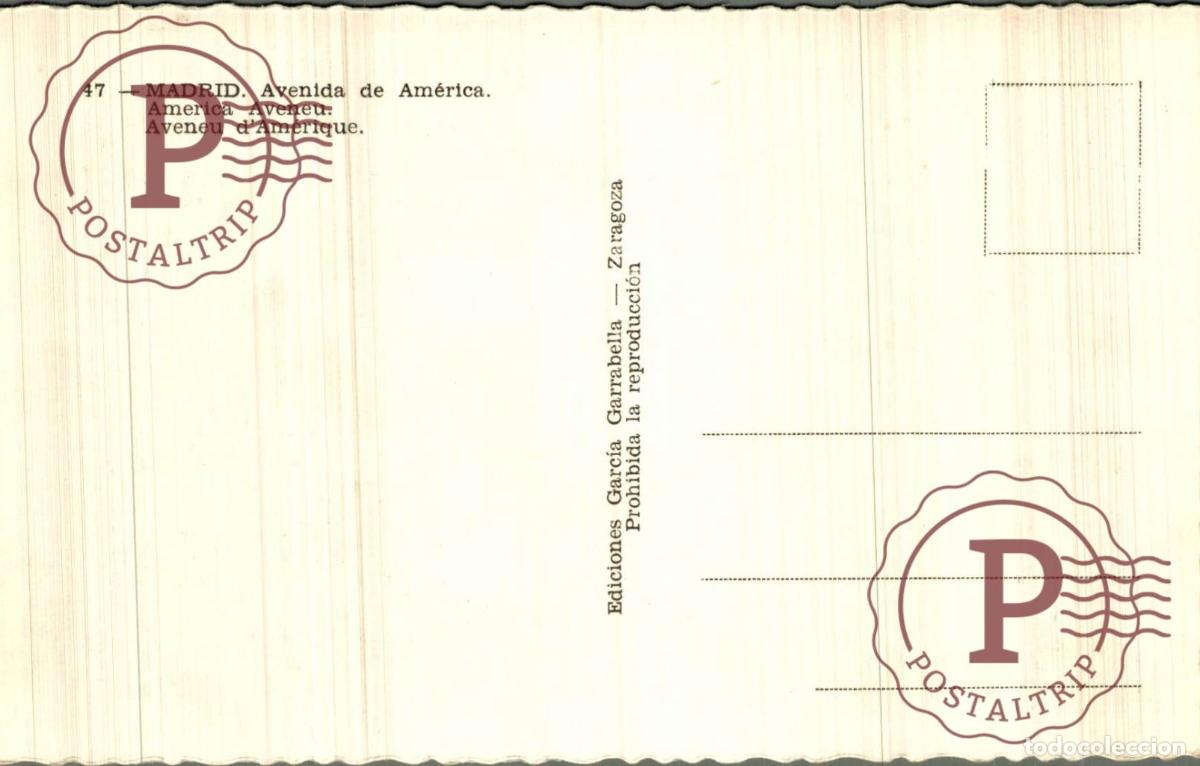 Postales: MADRID. AVENIDA DE AMERICA. - Foto 2