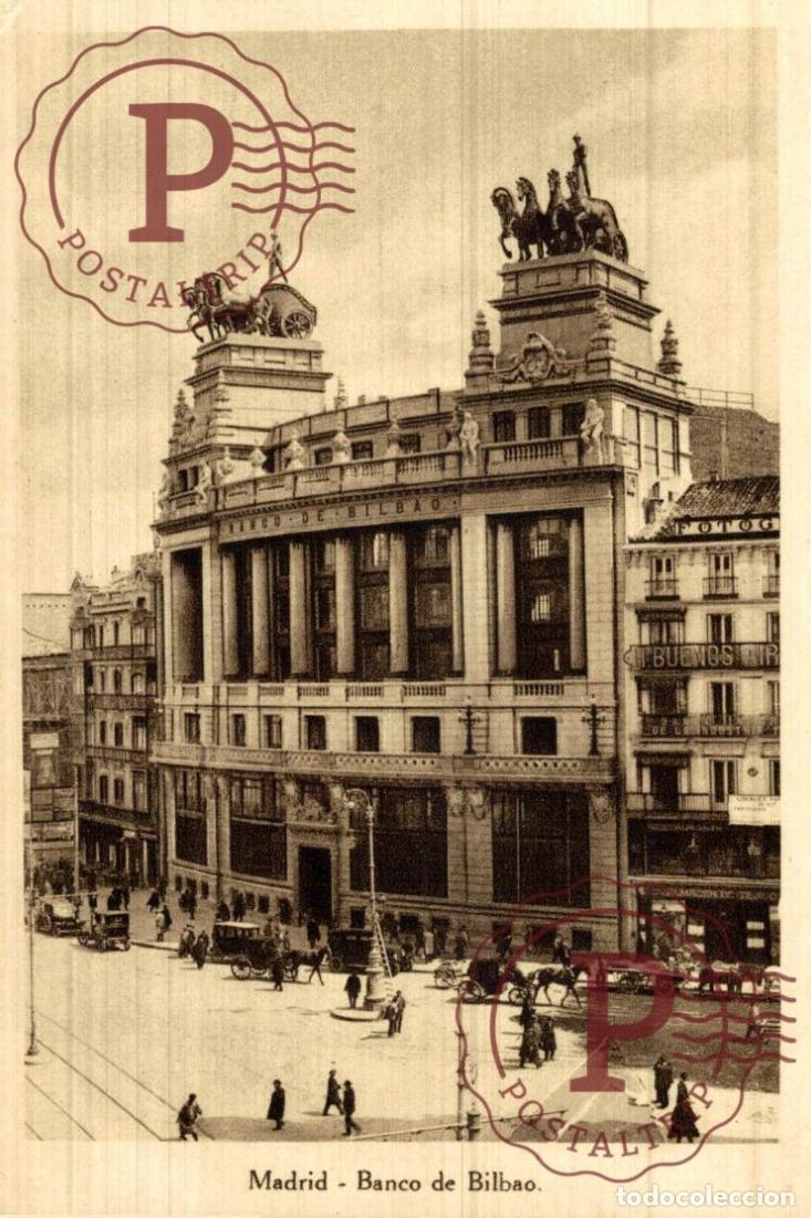 Postales: MADRID. BANCO DE BILBAO.