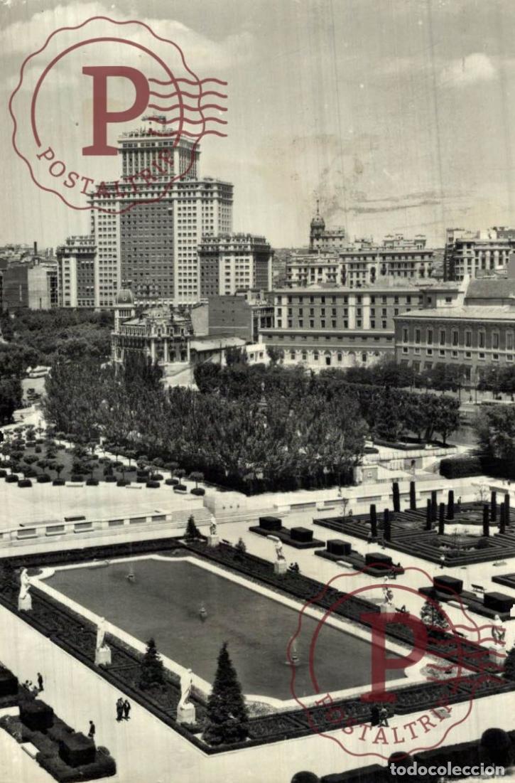 Postales: MADRID. JARDINES DE SABATINI.