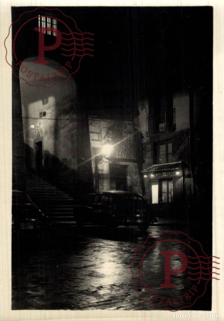 Postales: MADRID DE NOCHE. ARCO DE CUCHILLEROS. E. FUERTES.