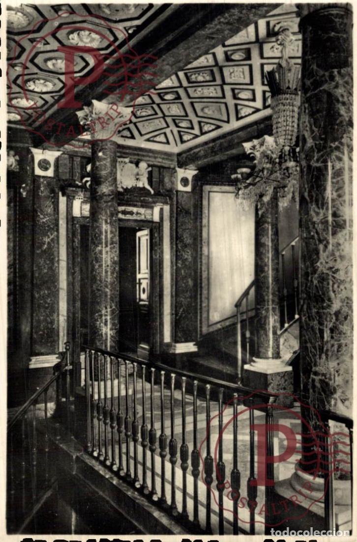 Postales: MADRID. ARANJUEZ. CASITA DEL LABRADOR. ESCALERA PRINCIPAL.
