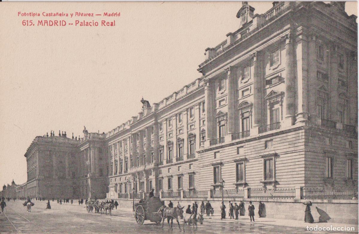 Postales: MADRID, PALACIO REAL - FOTOTIPIA CASTA&Ntilde;EIRA Y ALVAREZ 615 - S/C
