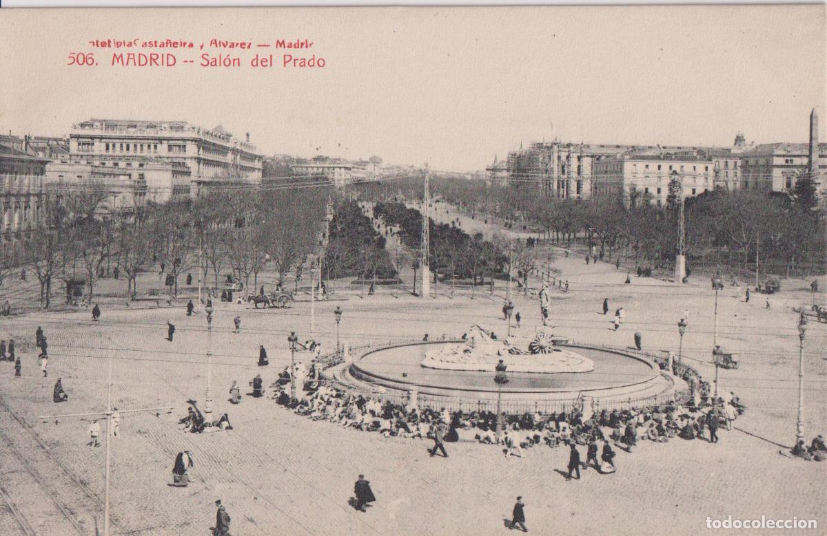 Postales: MADRID, SAL&Oacute;N DEL PRADO - FOTOTIPIA CASTA&Ntilde;EIRA Y ALVAREZ 506 - S/C
